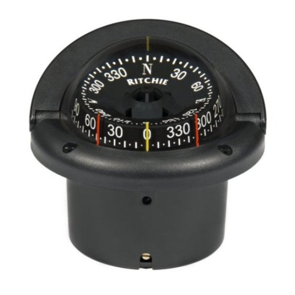 Ritchie Helmsman HF742 Compass Black Build im Mount