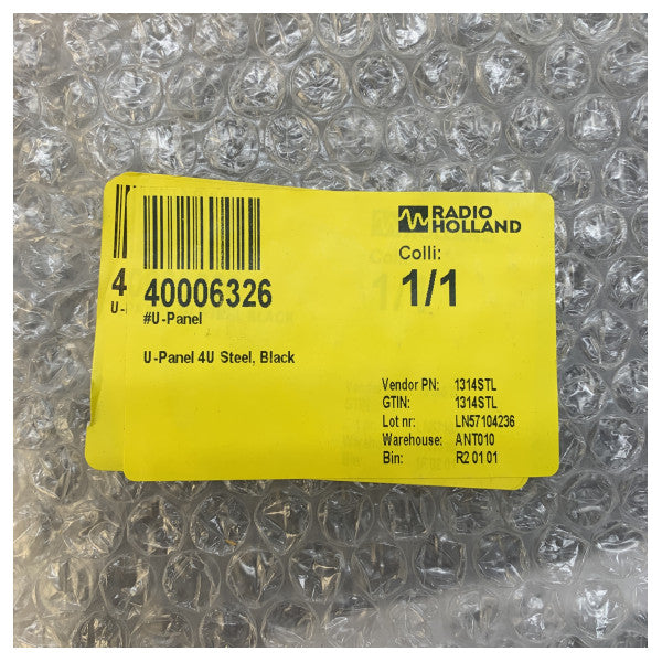 StarTech 4U Çelik U-Panelli Rack Körleme Plakası - Siyah - 1314STL 