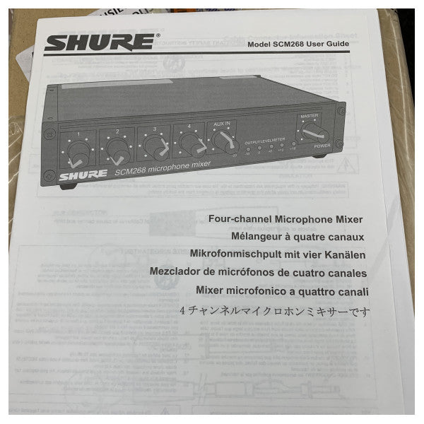 Rutter / Shure SCM268 - Kanalmikrofon & VHF marinegrensesnitt 