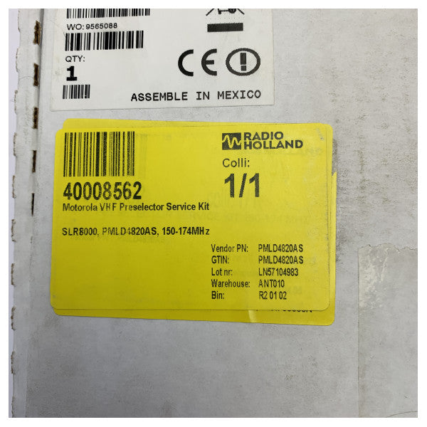 Motorola SLR8000 VHF Preselector Service Kit 150-174MHz PMLD4820AS 