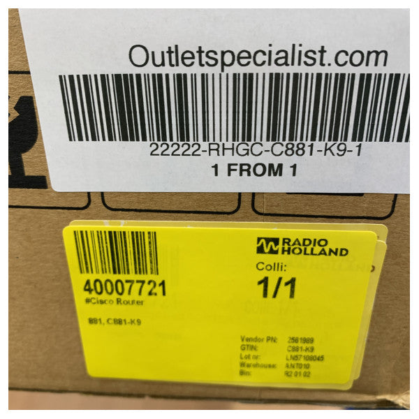 Cisco C881-K9 800 Series Integrated Services Network Router
