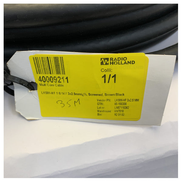 LKSM-HF 3x2.5mm Ekranlı Deniz Kablosu 0.6/1kV 35m Bobin 