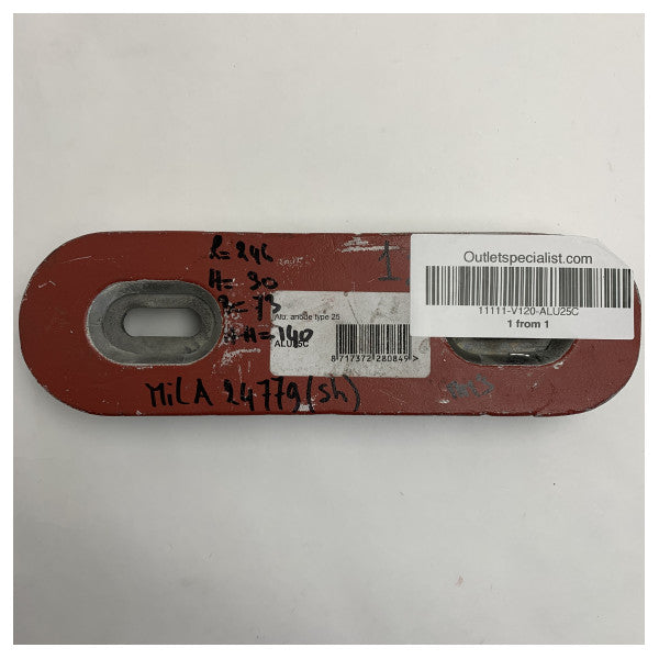 ヴェトゥス アルミニウム ハル アノード タイプ ￡ 25 / ALU25C 