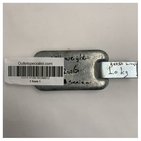 Vetus Weld-On Zink Anode 1.07 KG - WOA001Z
