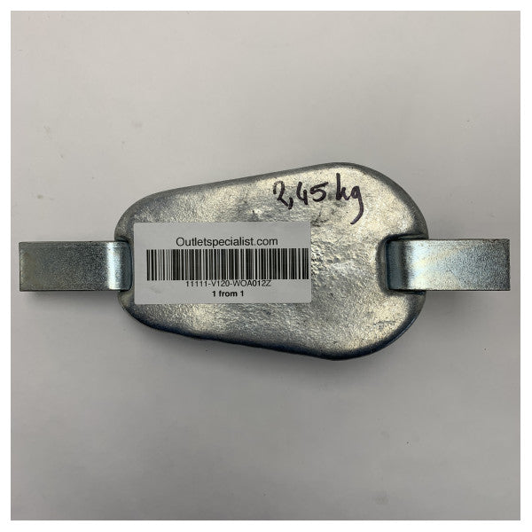 Vetus WOA012Z Weld-On Hull Zink Anode Kit 2.7 KG