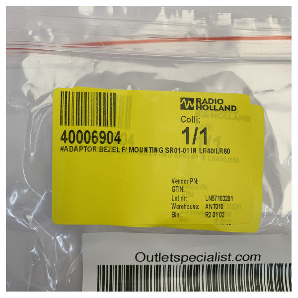Cadre adaptateur marin pour montage SR01-01 dans LR40/LR60 - Quincaillerie de yacht 