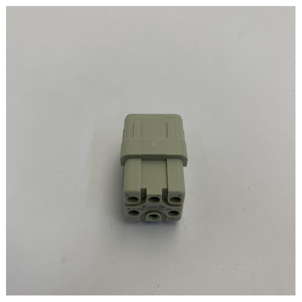 Harting Han Q Series Buchsen-Einsatz für Hochleistungs-Netzsteckverbinder, 6-polig, 16A 250V 