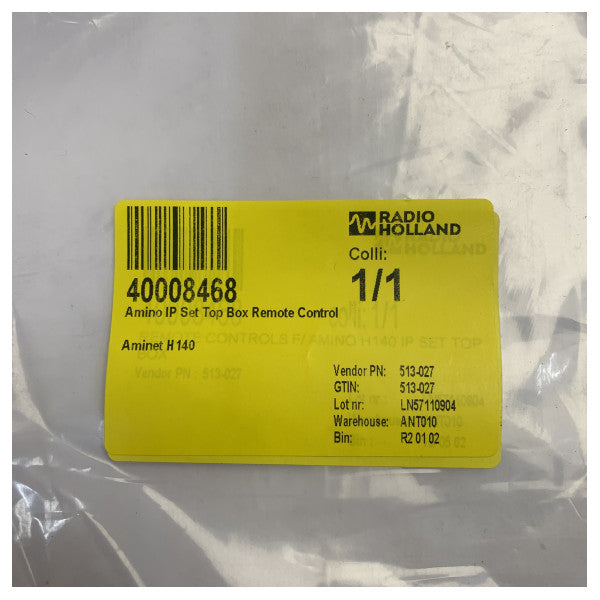 Télécommande pour boîtier décodeur Amino Aminet H140 IP 