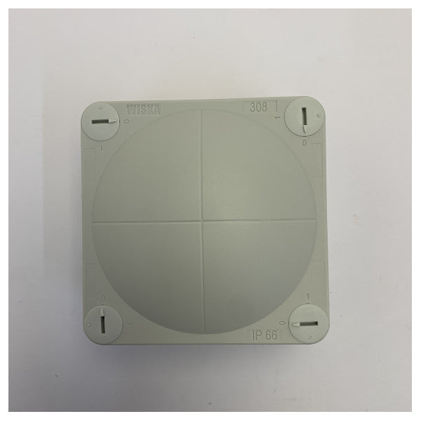 Wiska COMBI 308/5 Junction Box IP66 Waterproof Polypropylene Grey 85x85mm