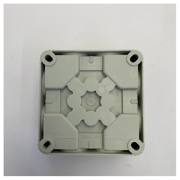 Wiska COMBI 308/5 Junction Box IP66 Waterproof Polypropylene Grey 85x85mm
