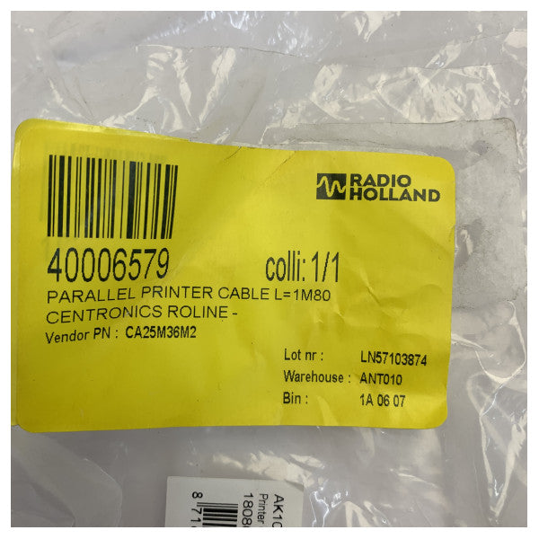 Câble d'imprimante parallèle AC AK1062 D-Sub 25 broches DB25 mâle à mâle, câble de données legacy 