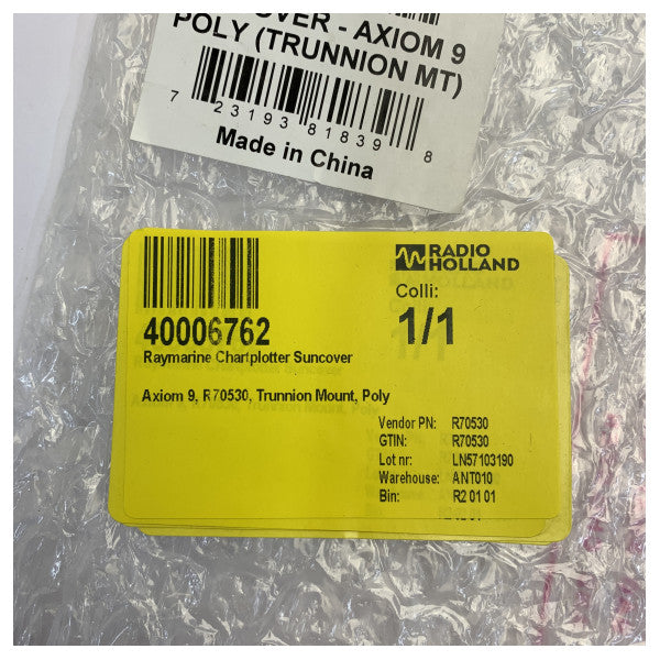 Funda protectora Raymarine Axiom 9 para soporte de muñón - R70530 