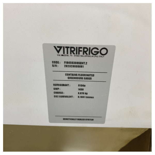 Vitrifrigo F19450300SBNT.2 Build-In Marine Top-Load Refrigerator / Freezer 12/24