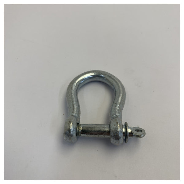 8mm Galvanized Steel Bow Shackle with Screw Pin Collar 1pcs