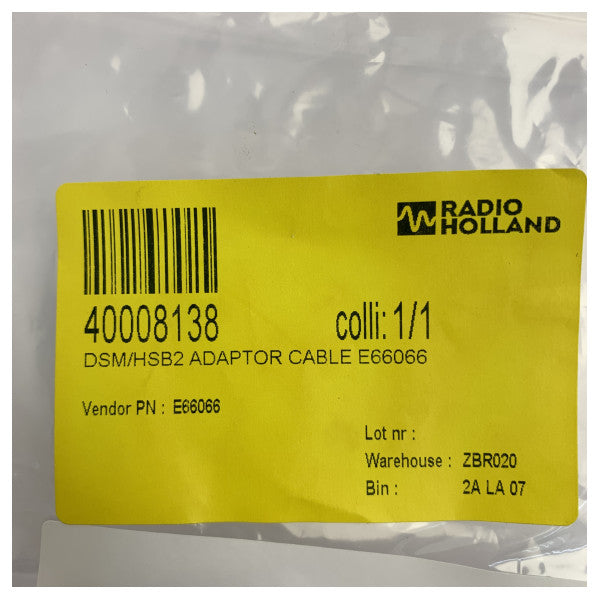 Raymarine E66066 adapterkabel DSM til HSB2 0,7 m marineelektronik 
