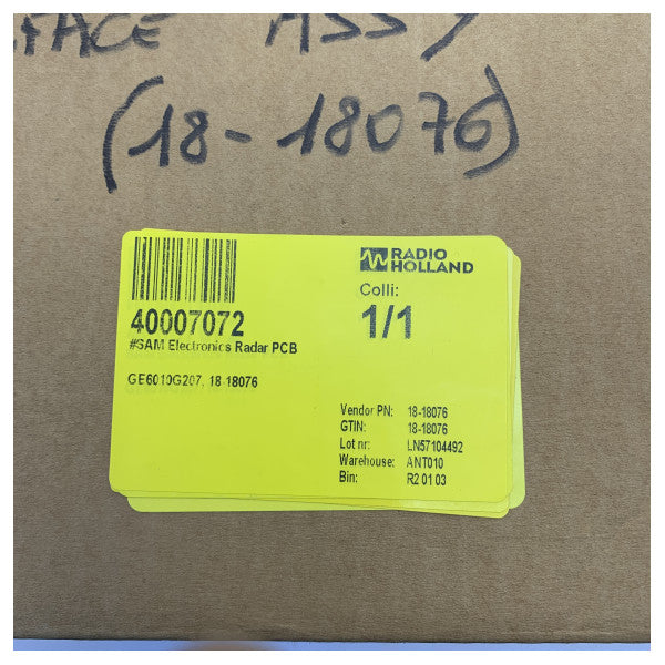 SAM Electronics Radar PCB GE6010G207 18-18076