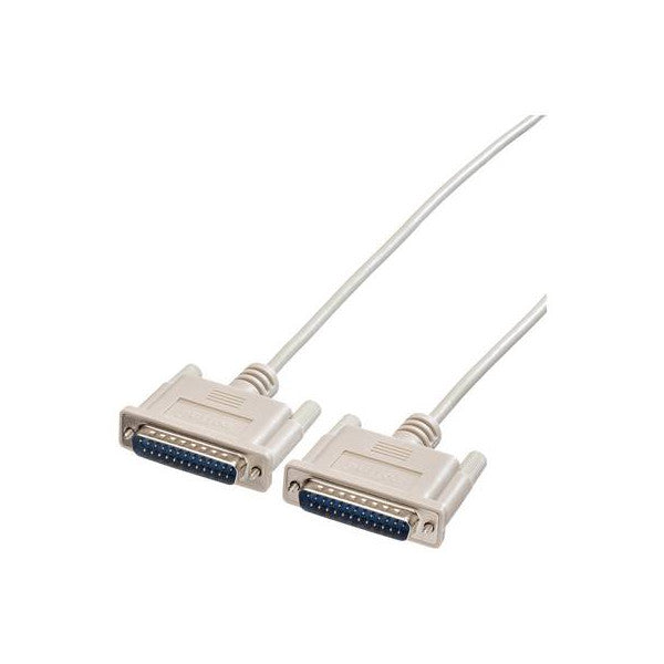 Roline Cable de datos serie RS232 D-Sub de 25 pines macho a macho de 3 m - DB25 M/M 