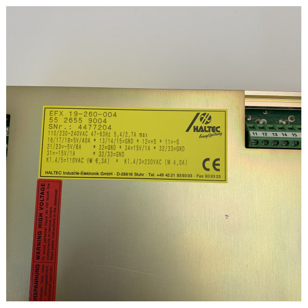 SAM Electronics Radar Power Supply EFX19-260-004 GE3006G020 Marine Electronics