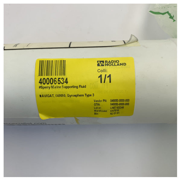 Fluido di supporto Sperry Marine per NAVIGAT Gyrosphere Tipo 3 049050 