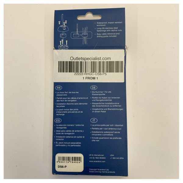 Scanstrut DS6-P Vertical Cable Seal 2mm to 6mm
