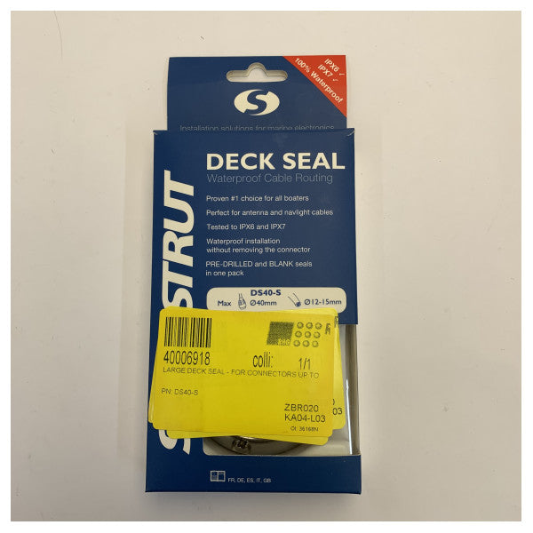Scanstrut DS40-S Vertikale Kabeldurchführung IP68 Marine-Deckverschraubung aus Edelstahl 