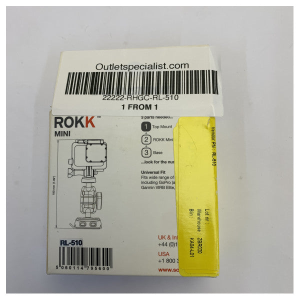Scanstrut ROKK Mini GoPro & Garmin VIRB nosač kamere ploča RL-510 