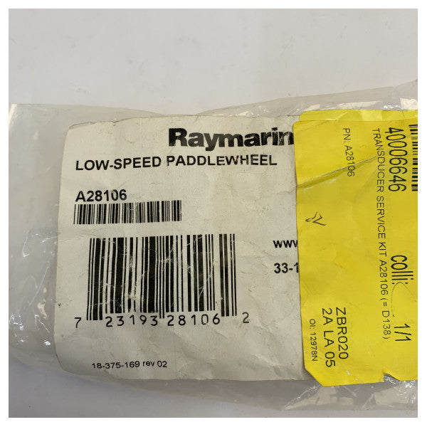 Raymarine A28106 Low Speed Paddlewheel Kit D-004-900 reparation af maritim hastighedssensor 