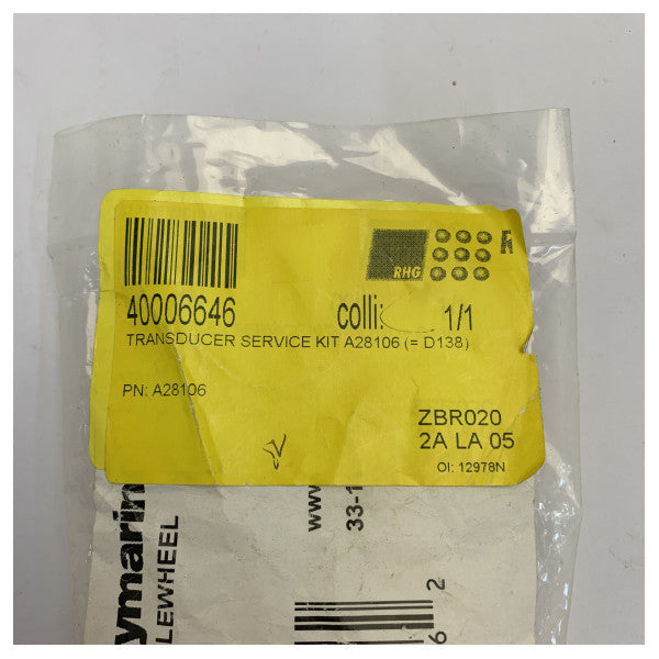 Raymarine A28106 Low Speed Paddlewheel Kit D-004-900 reparation af maritim hastighedssensor 