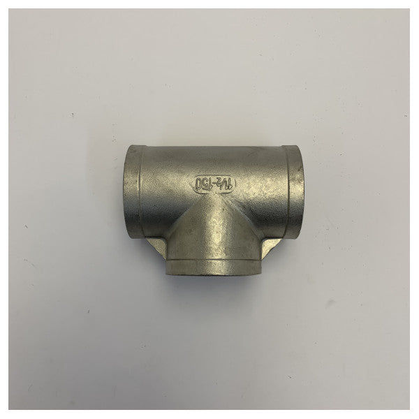 Osculati 17.318.06 Stainless Steel T-Fitting 1 1/2inch Female 