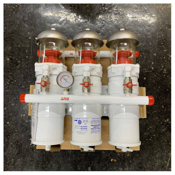VETUS water separator/fuel filter 3 in line 30-micron, max 24lt/min 