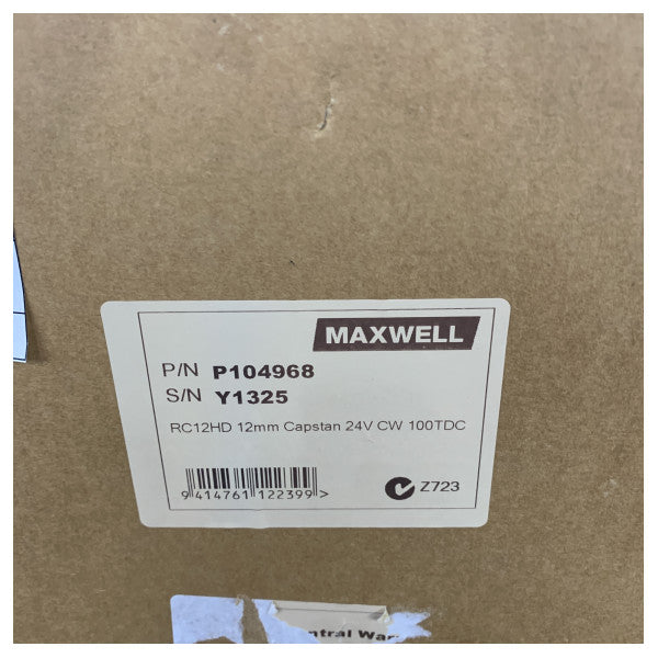 Vetus P104968 - Maxwell Windlass RC12-HD 12mm 24V 2000W 100TDC CW with Drum 