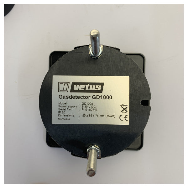 VETUS gas/kulilte-detektor 12/24 Volt inkl. sensor 