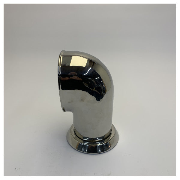 VETUS air intake TOM, 100 mm, 316 stainless steel, white interior 
