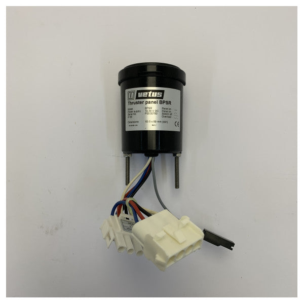 VETUS compact bow/stern thruster panel with push buttons and time delay 