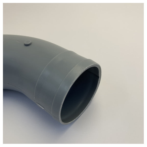 Plastslangeforbindelse, bøjning 60°, 90 mm diameter 