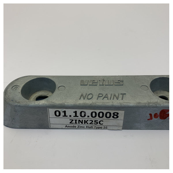 VETUS skin anode type 25 zinc excl. connection kit 