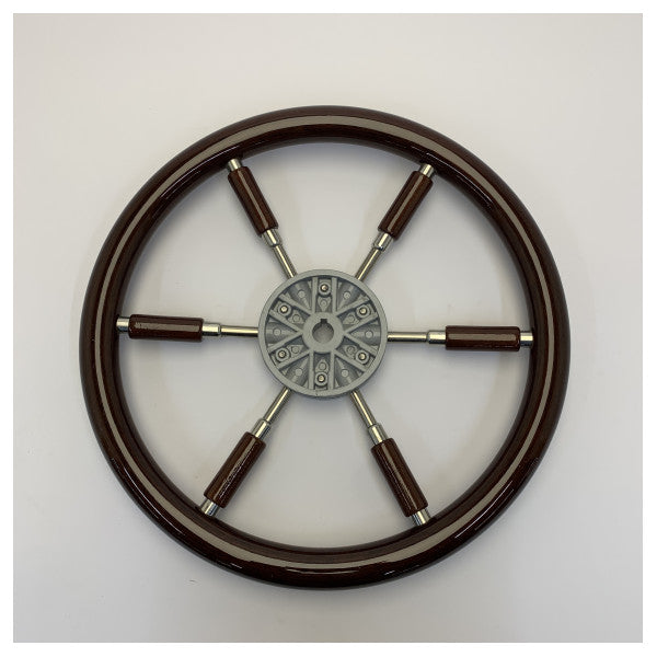 Rota tal-isteering VETUS b’ittra mahogany u spalletti, 380 mm 