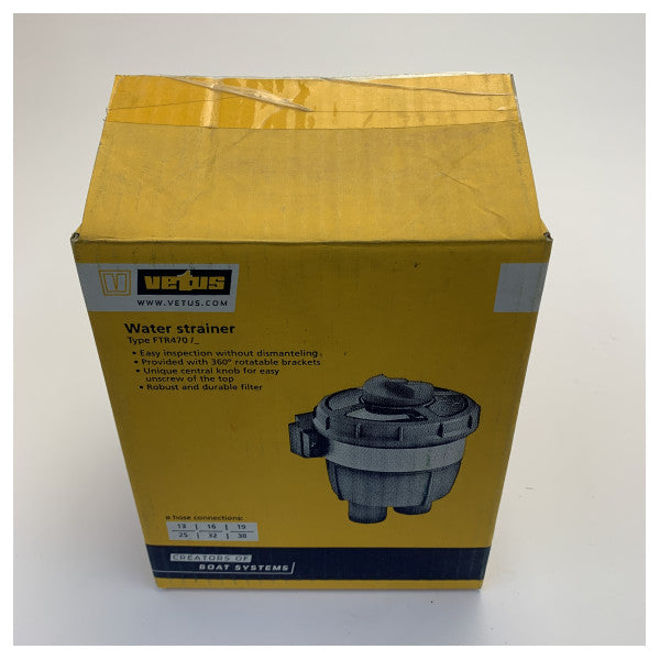 Vetus FTR470/13 Filtru tal-likwidu li jkessaħ tip 470 għal pajp ta’ 12.7mm 23LPM 
