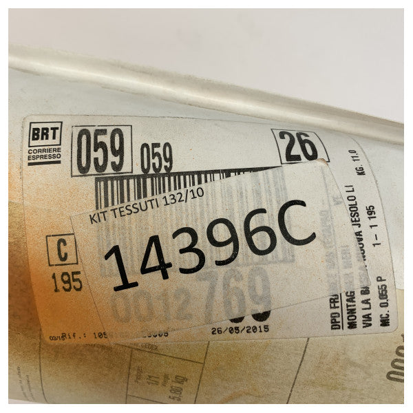 Морська оббивна тканина Casamance Tessuti 14396C - міцний білий текстиль для інтер'єрів човнів і яхт