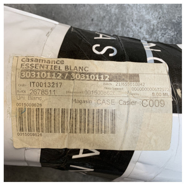 Морська оббивна тканина Casamance Tessuti 14396C - міцний білий текстиль для інтер'єрів човнів і яхт