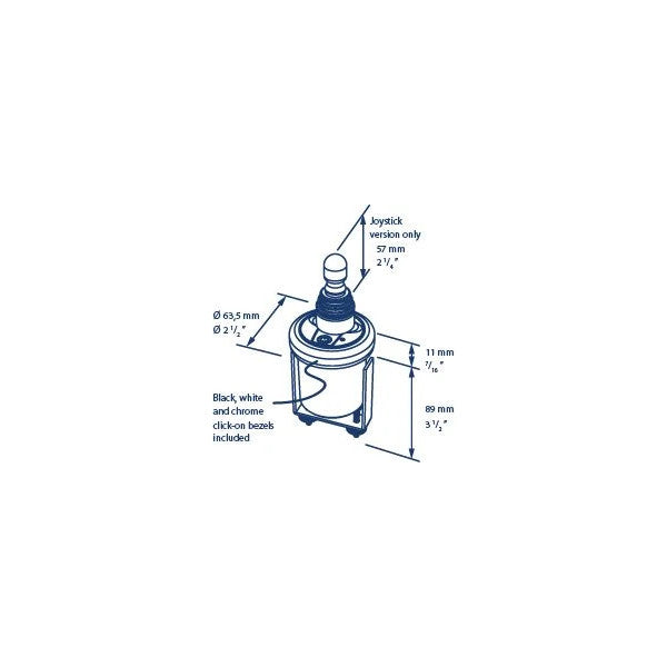 Vetus BPJR Thruster Control Panel with Joystick for Bow and Stern