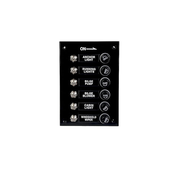 TALAMEEX 6 -Funktion Elektrisches 12V -Schaltertafel mit Sicherung - 14571006