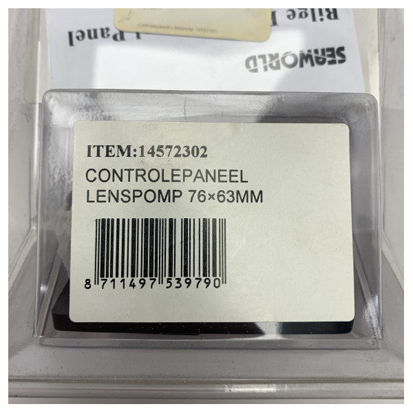 Pannello di controllo pompe di sentina Seaworld nero 12/24V - 14572302