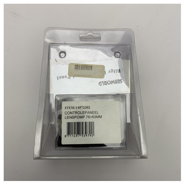 Pannello di controllo pompe di sentina Seaworld nero 12/24V - 14572302