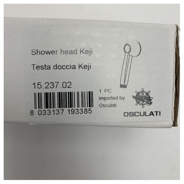 Osculati Marine Box doccia in acciaio inox con miscelatore, tubo flessibile e soffione - Sistema doccia per barca resistente alla corrosione