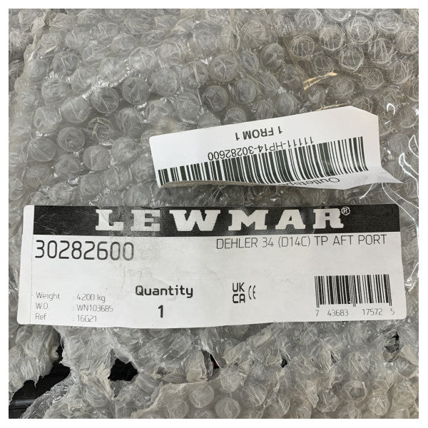 Lewmar 30282600 Trimports tylny lewy stały panel okna jachtowego 