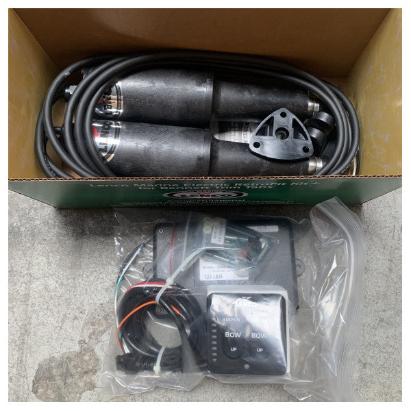 Lenco Marine Nachrüstsatz mit LED-Anzeige und elektrischen Antrieben für Bennett Trimmklappen - 15090-103