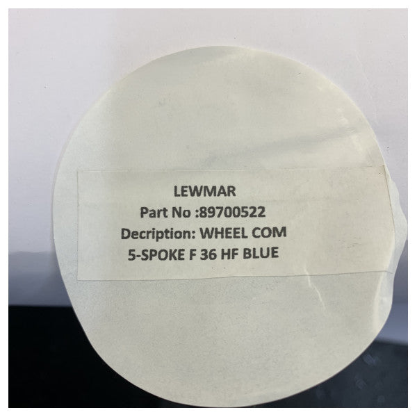 Lewmar Volante de leme Commodore de 5 raios Azul - 89700522 