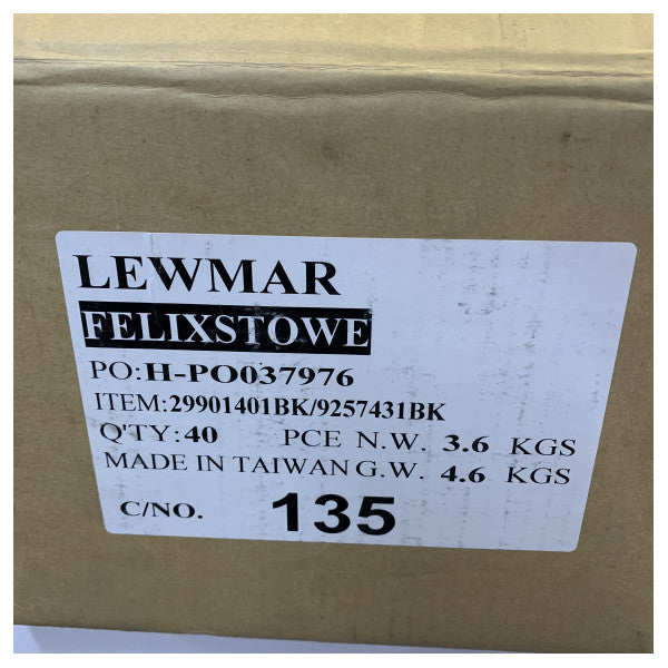 Lewmar 40mm Wire Sheave Strap Heavy Duty Black Stainless Steel - 29901401BK