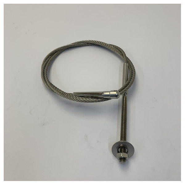 Cable marino Lewmar 89101178 de 6 mm x 1900 mm con espárrago 120 y ojal 